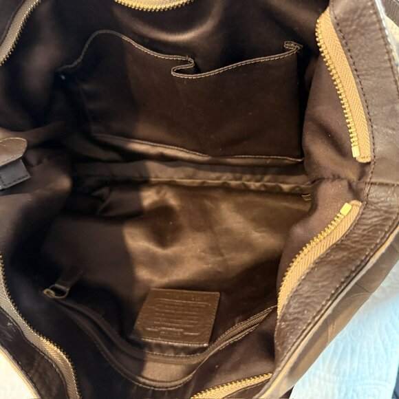 Coach logo tote